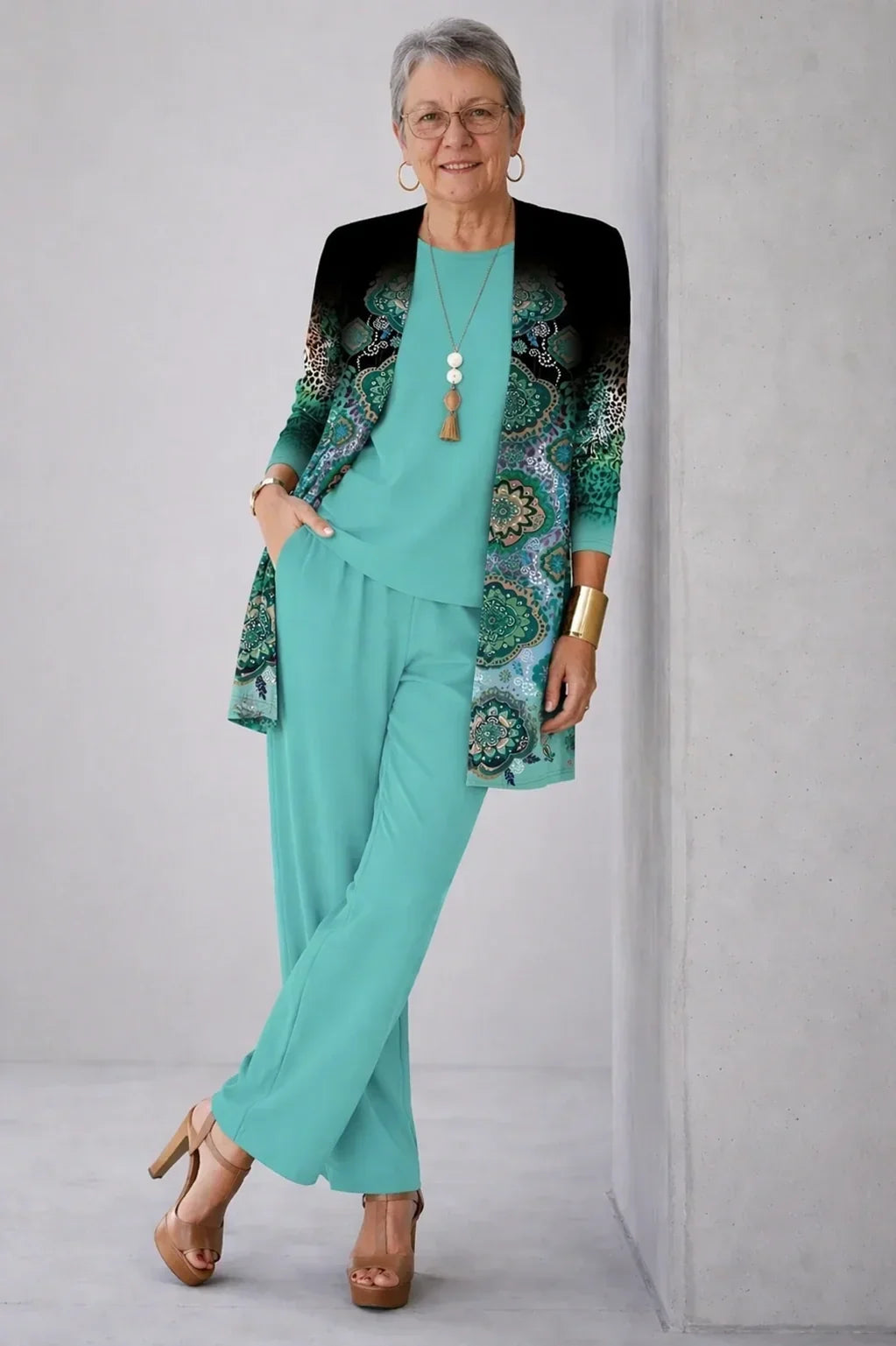 Cassandra | Ensemble Trois Pièces Mandala Turquoise