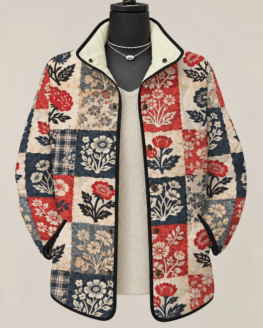 Rosalie | Veste Matelassée Rose Poudrée