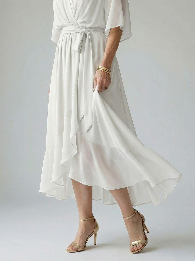 Maison Élise | Robe Midi Drapée Elric