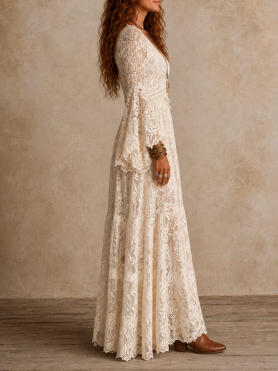 Emily | Robe Longue Silhouette Vintage