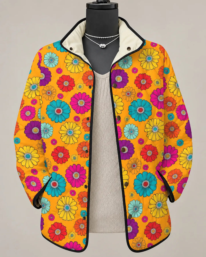 Marigold | Veste Imprimé Fleuri Joyeux