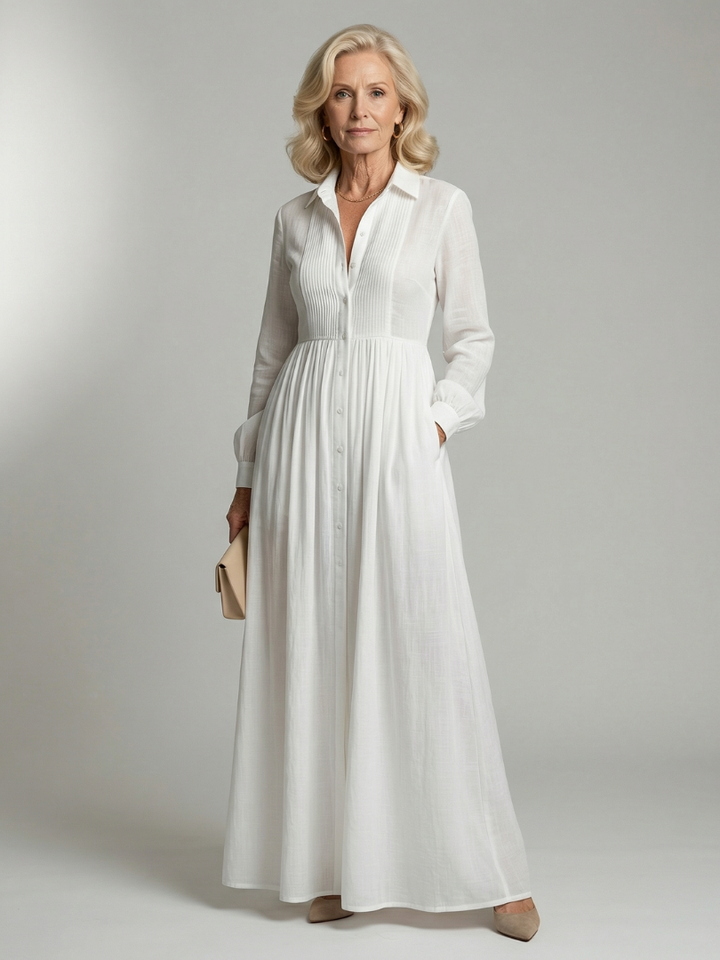 Maison Élise | Robe Maxi Soft Flow Lioren