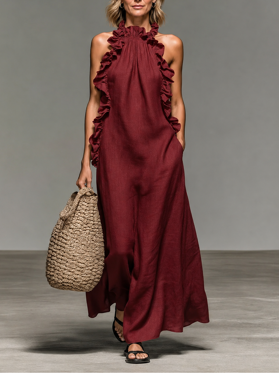 Emma | Robe Longue à Volants Délicats