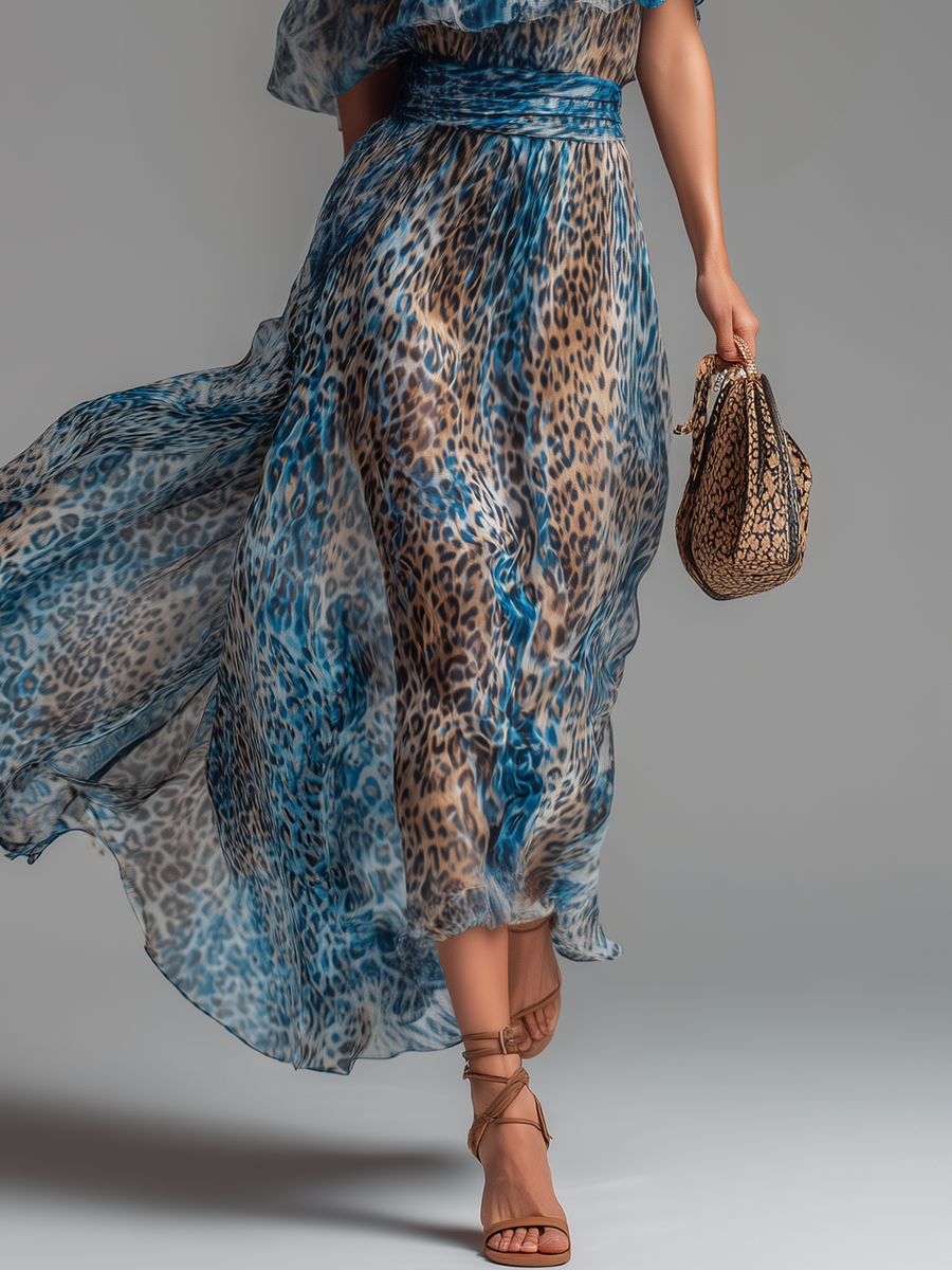 Francesca | Robe Fluide Léopard