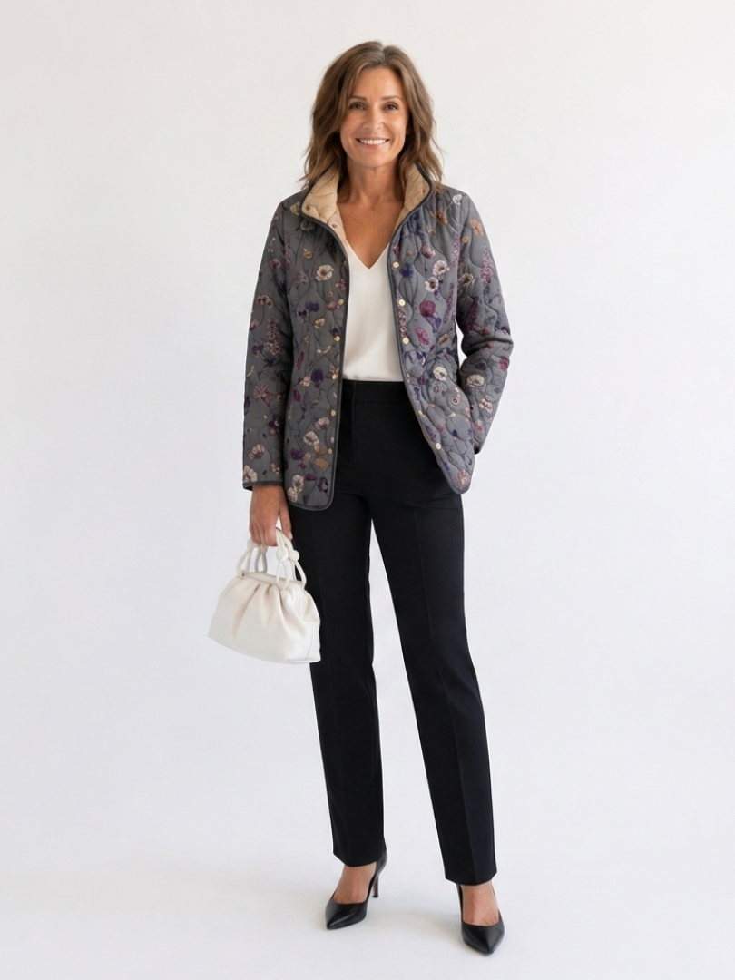 Veste Matelassée Fleurs Séchées Nathalie