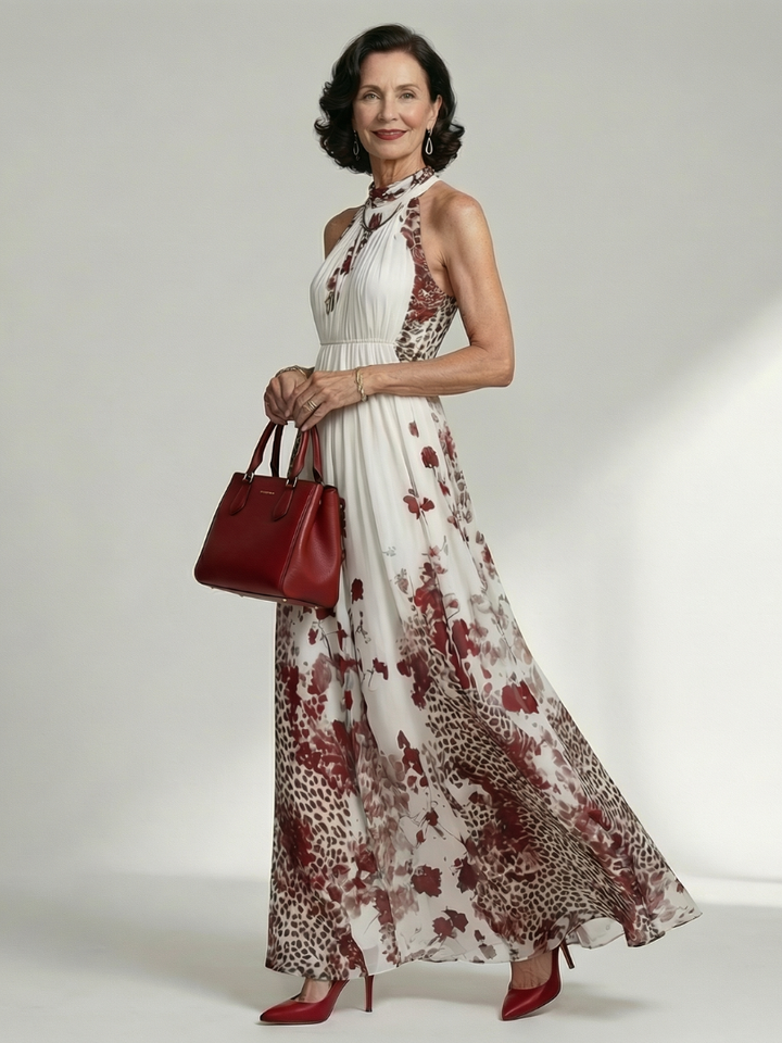 Maison Élise | Robe Maxi Plissée Blanche Orlune