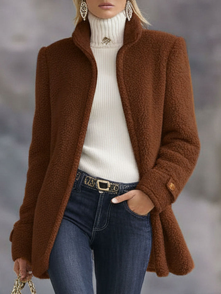 Rosalie | Veste polaire rose vintage zippée