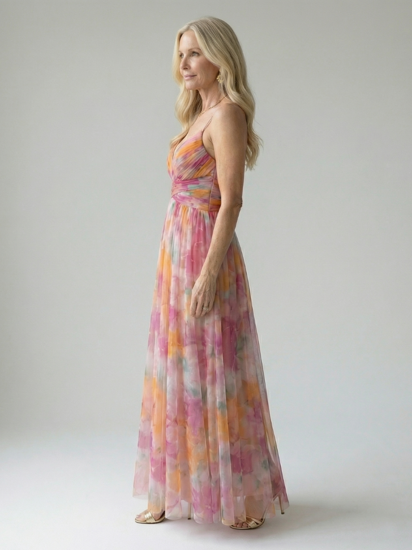 Maison Élise | Robe Maxi à Enveloppe Douce Isel