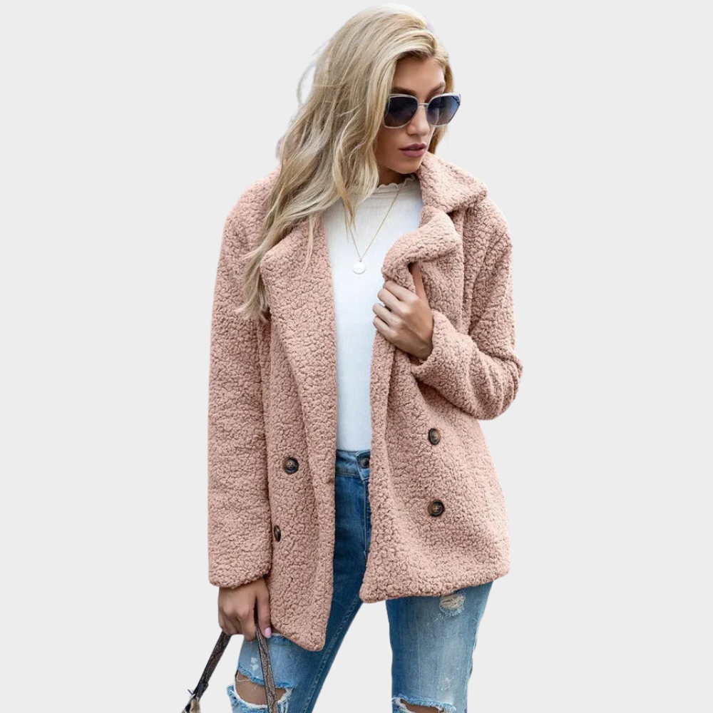Delphine | Manteau Teddy à Col