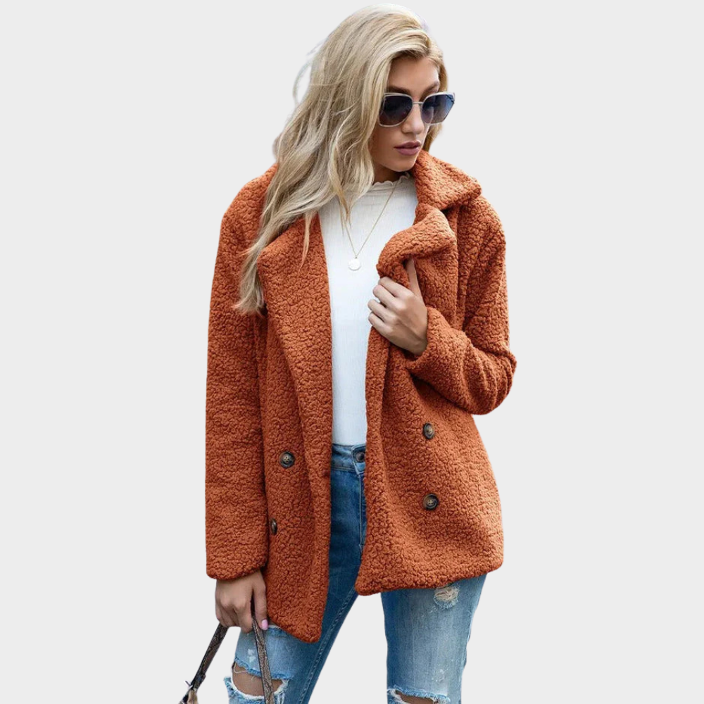 Delphine | Manteau Teddy à Col