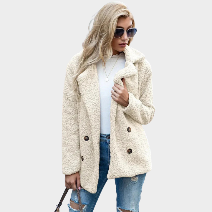 Delphine | Manteau Teddy à Col