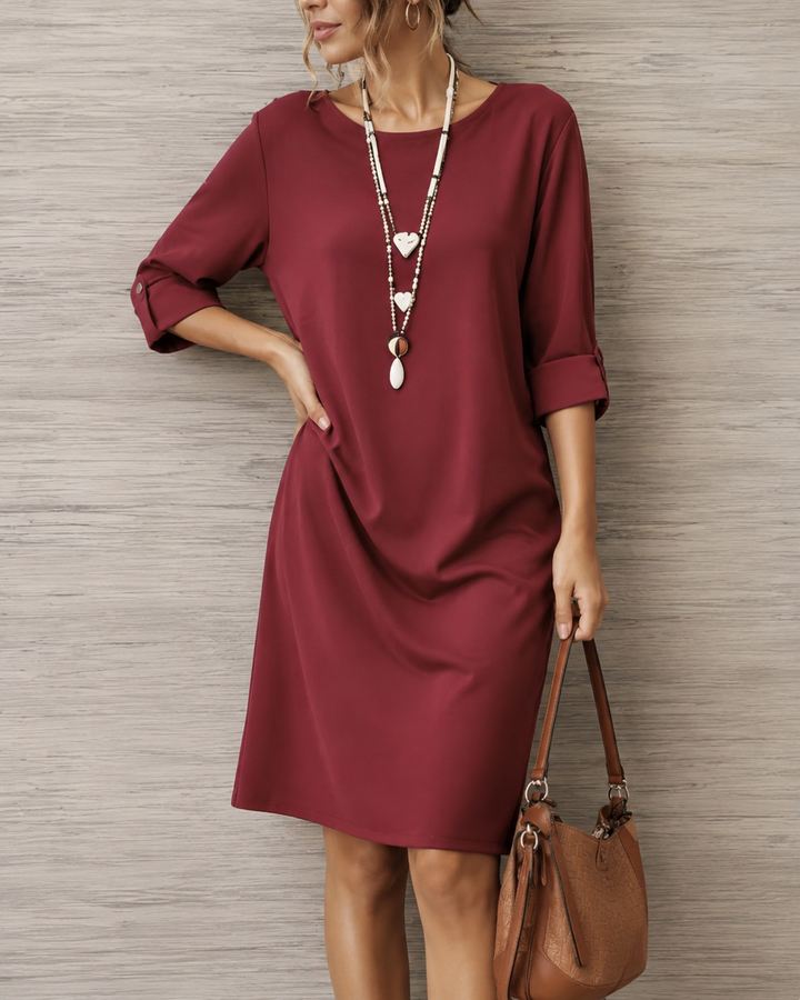 Odette | Robe Midi Couvrant le Ventre