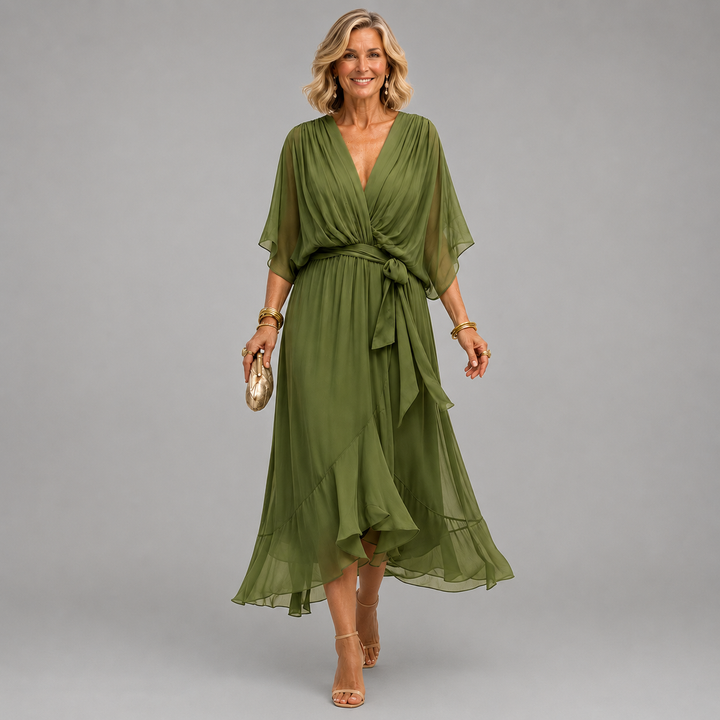 Monica | Robe à Col en V