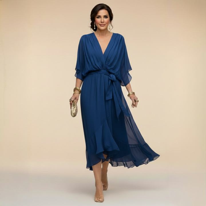 Monica | Robe à Col en V