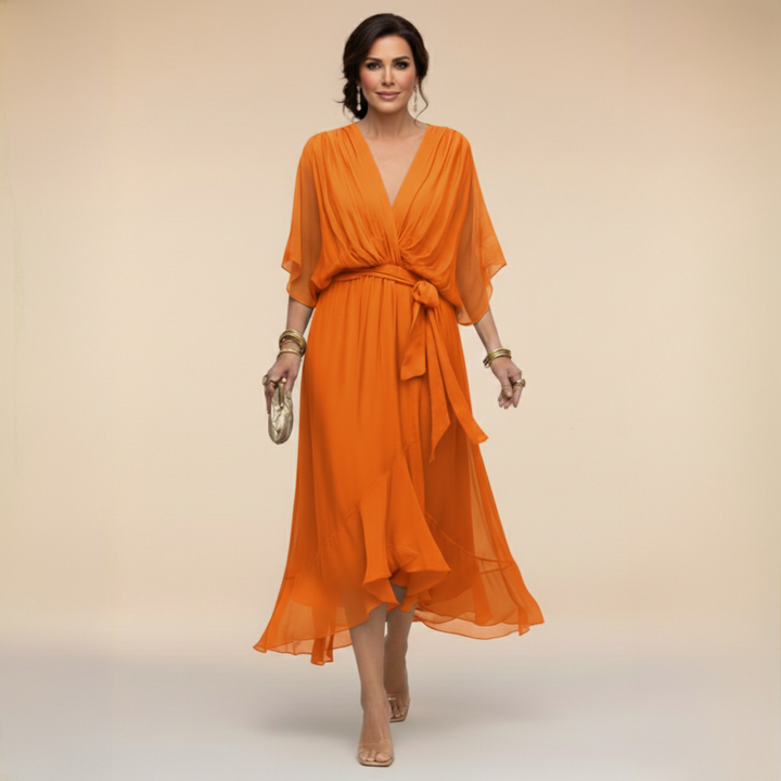 Monica | Robe à Col en V