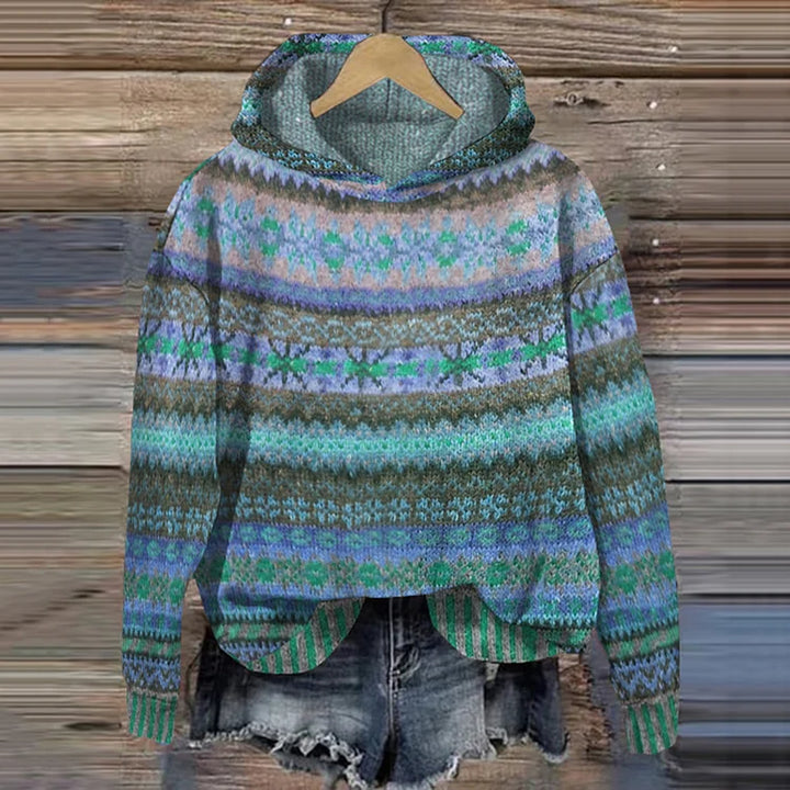 Pull à Capuche Jacquard Chloé