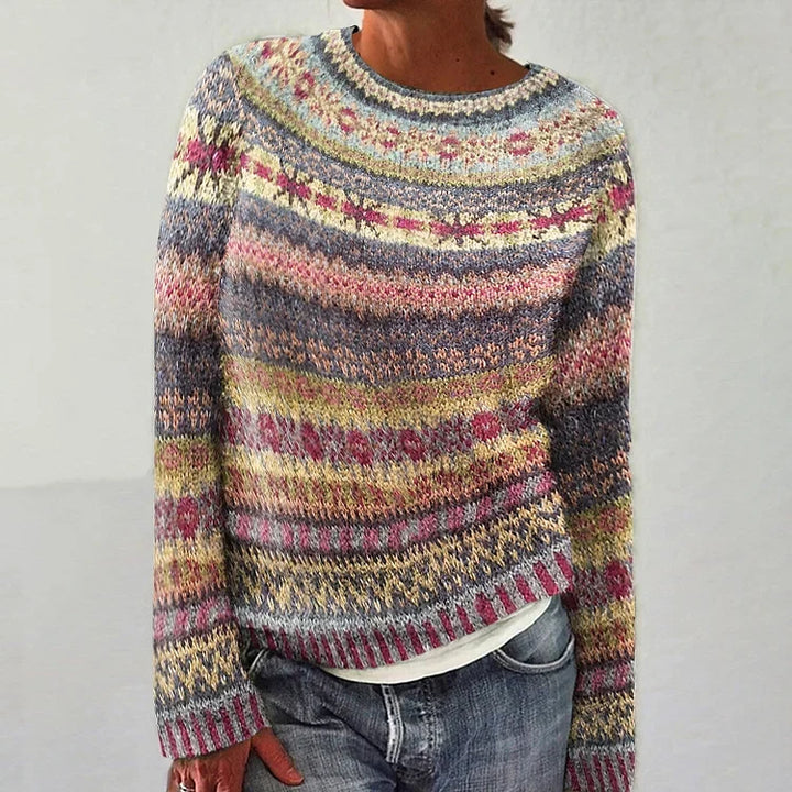 Pull Maille Rayures Pastel Nicole