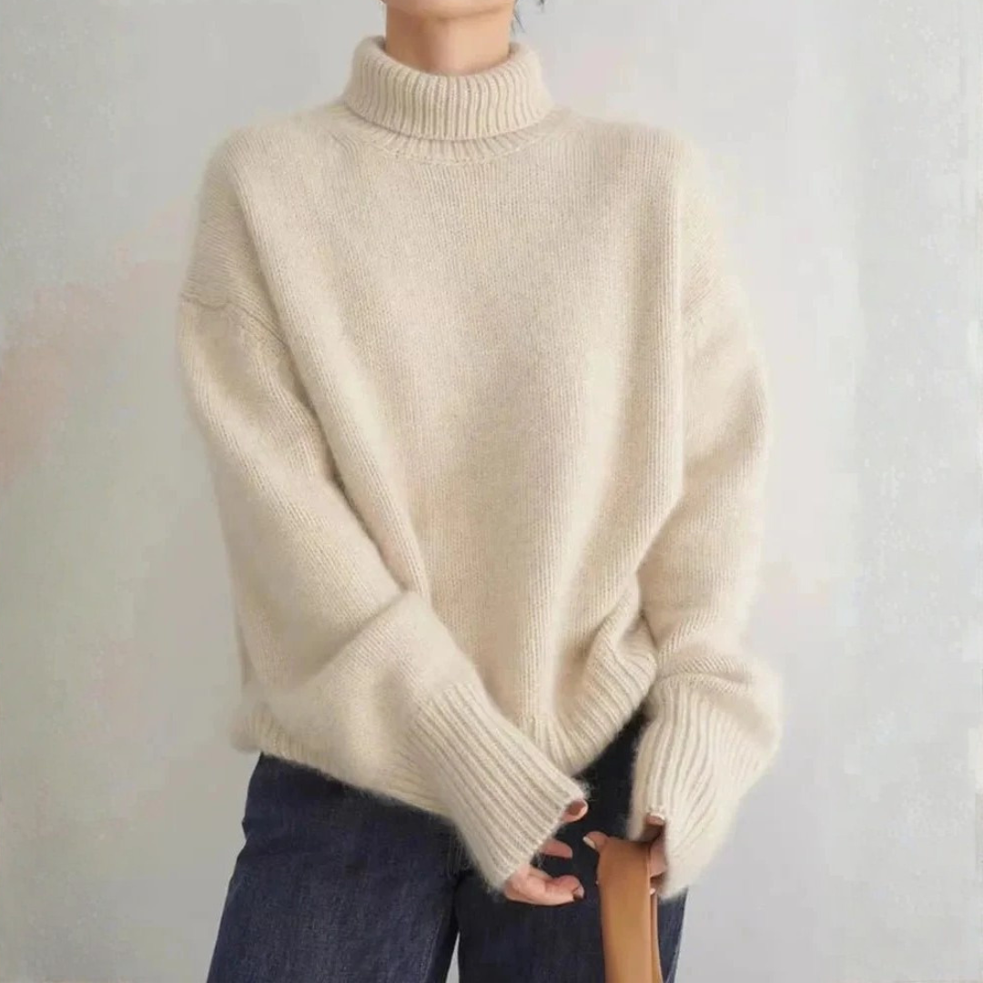 Maria | Pull Décontracté à Col Roulé
