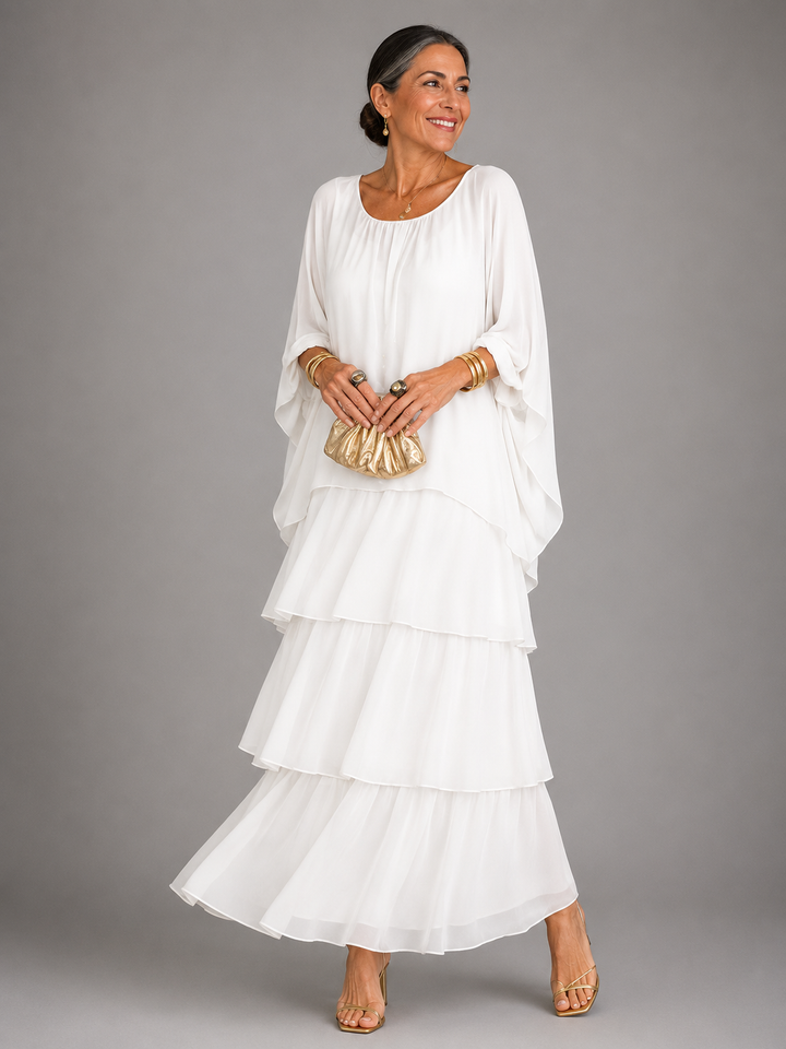 Lara | Robe Longue Fluide et Élégante