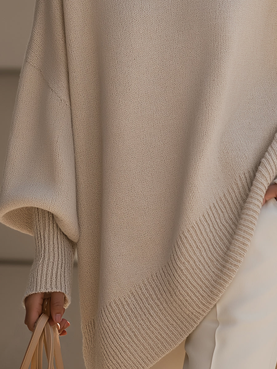 Isolde | Pull Oversize à Drapé Fluide