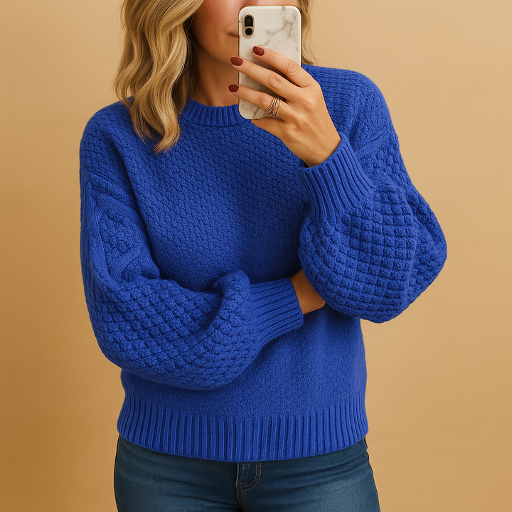 Eloise | Pull Texturé à Col Rond