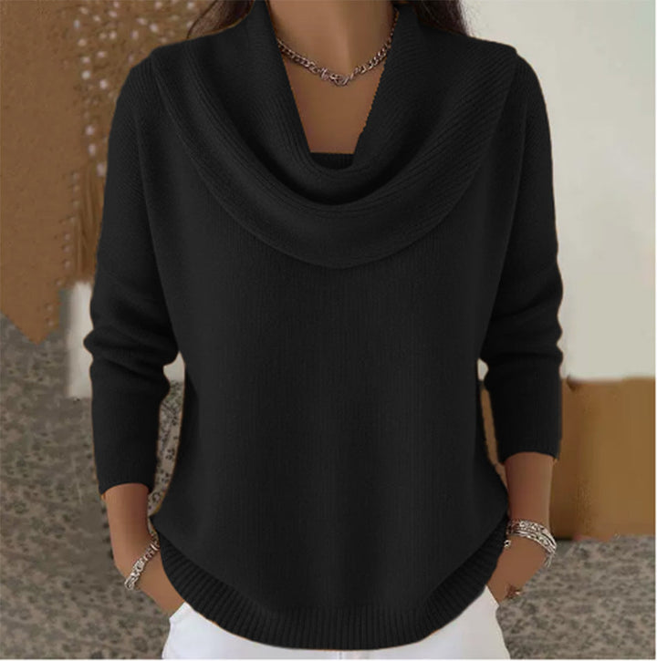 Barbara | Pull à Col Bénitier Drapé