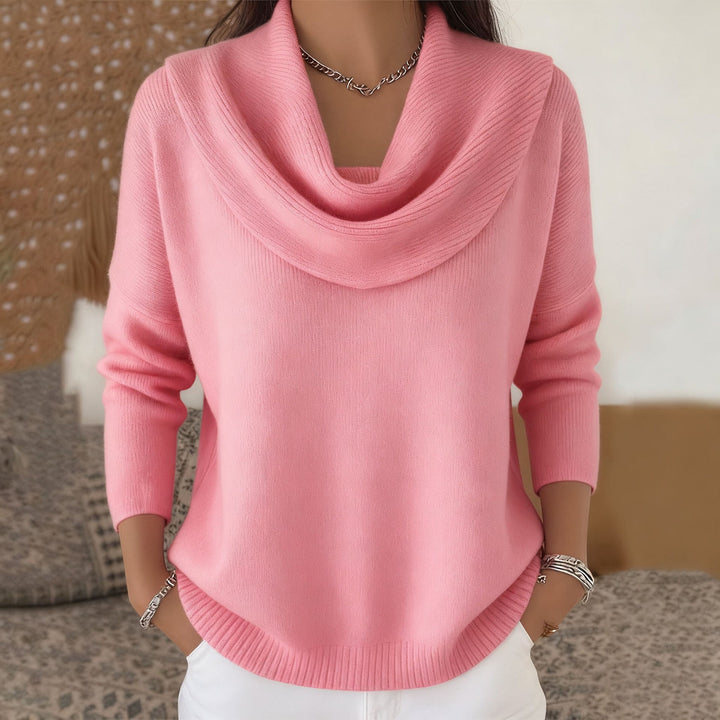 Barbara | Pull à Col Bénitier Drapé