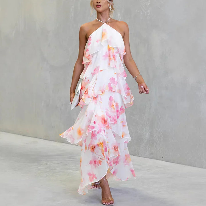 Estrella | Robe Midi à Col Halter