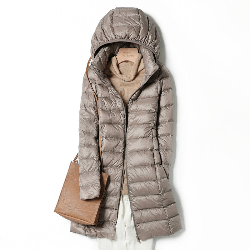 Feathra | Manteau légère à capuchon amovible