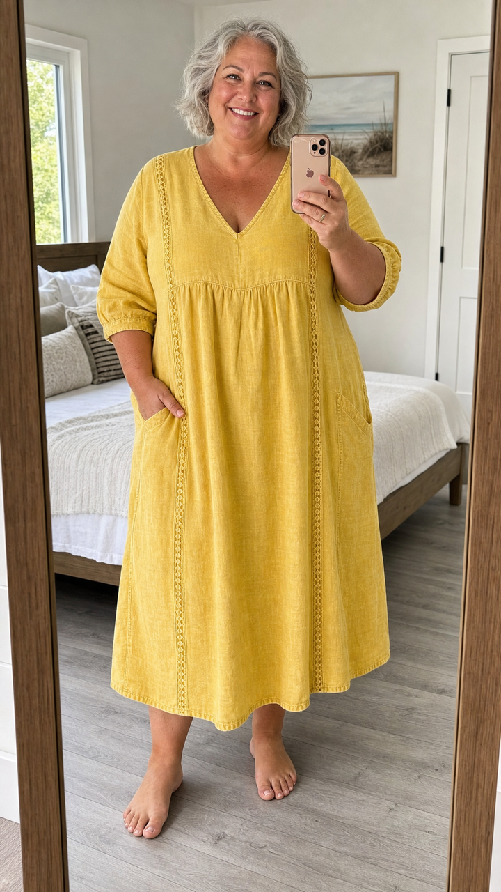 Juliette | Robe Longue Trapèze Élégante