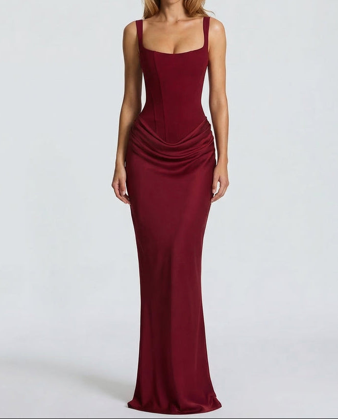 Sienna | Robe Longue Corset Élégante