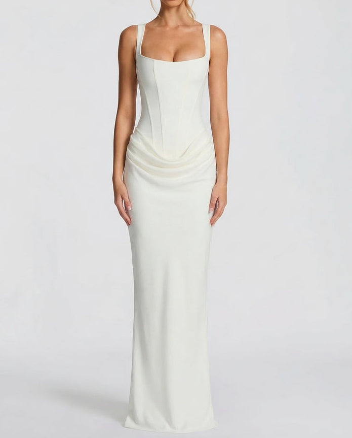 Sienna | Robe Longue Corset Élégante