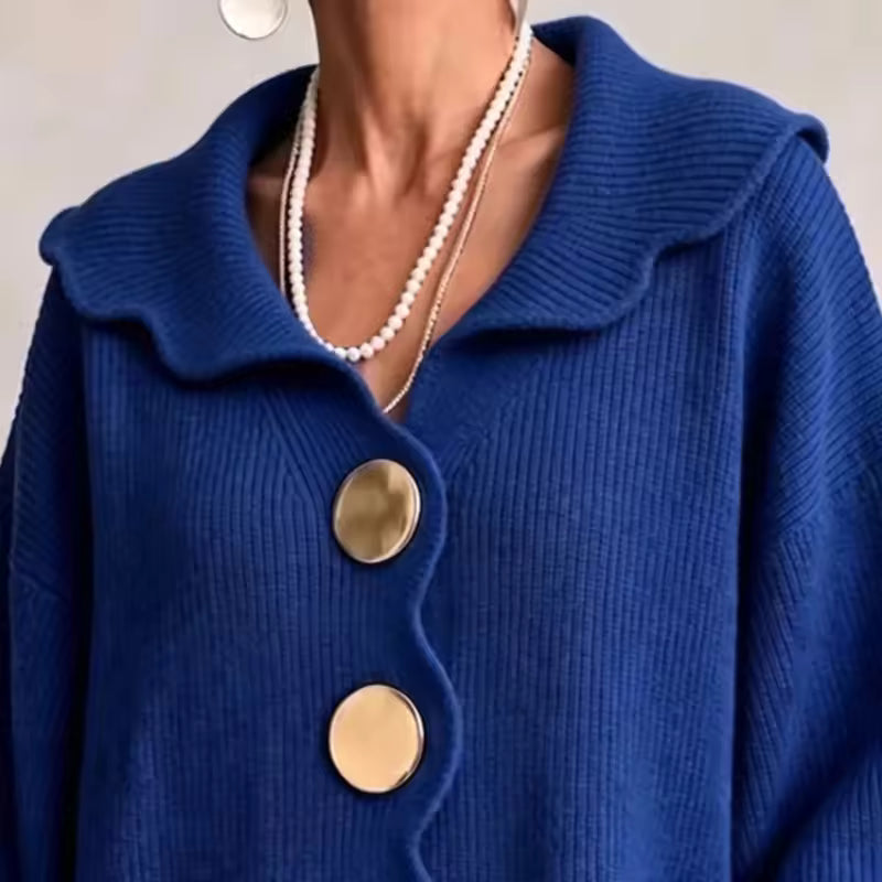 Candide | Ribbed Knit Button Cardigan