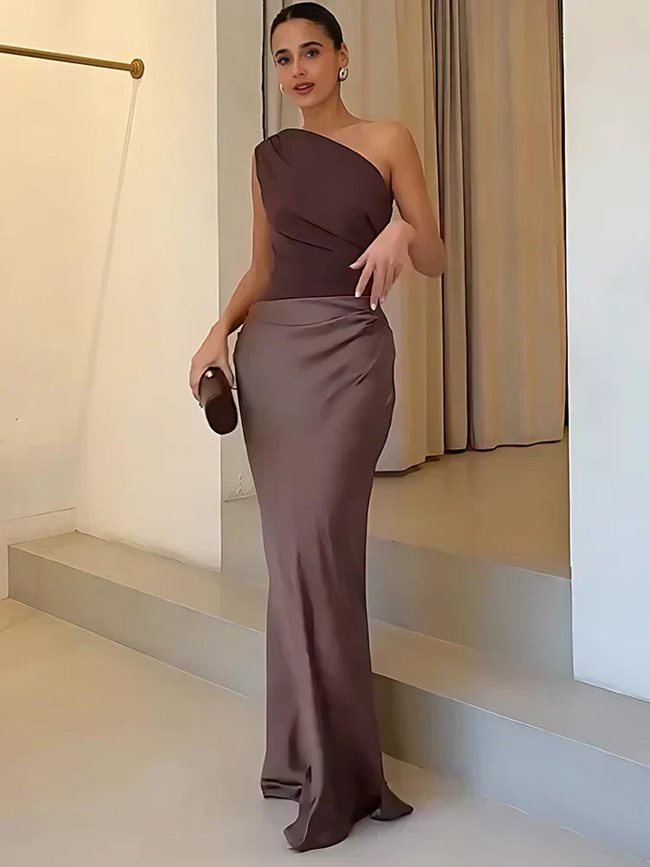Sophia | Robe Longue Satinée