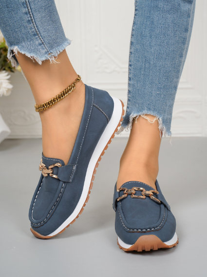 Ella | Mocassins Plats Orthopédiques à Boucle