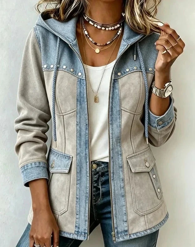 MAISON ÉLISE | Veste à Capuche Bi-Matière Véronique