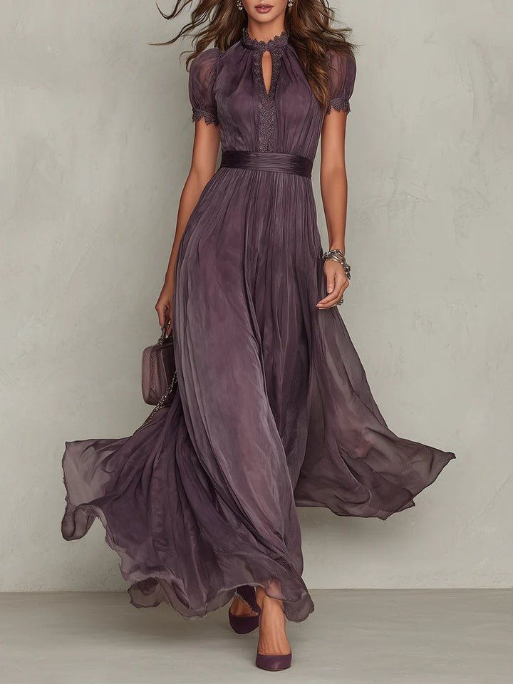 Robe Longue Flavia en Tissu Luxueux - Élégance Inégalée chez Maison Élise