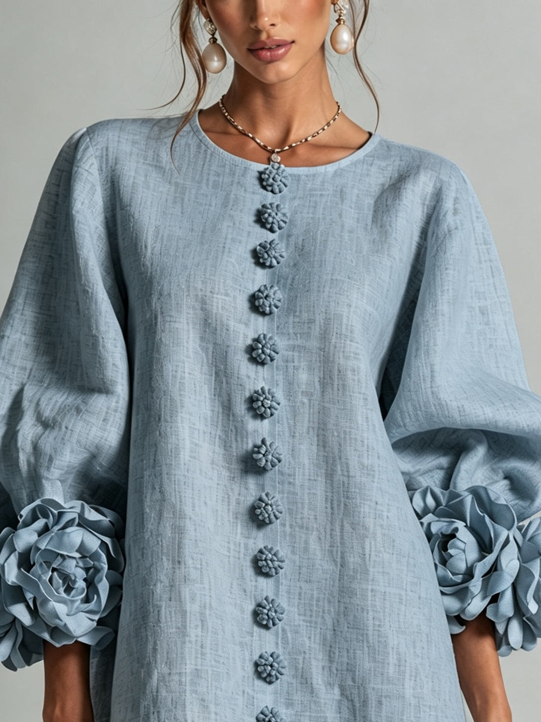 Cleo | Mini Robe à Bordures Fleuries