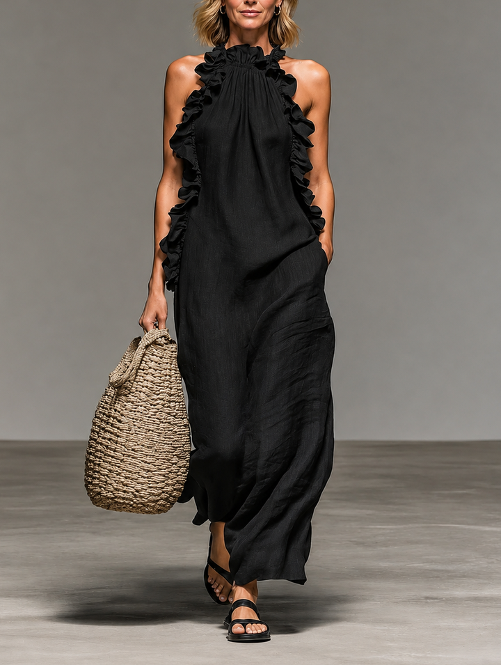 Emma | Robe Longue à Volants Délicats