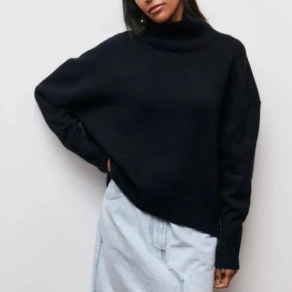 Amanda | Pull Oversize à Col Roulé