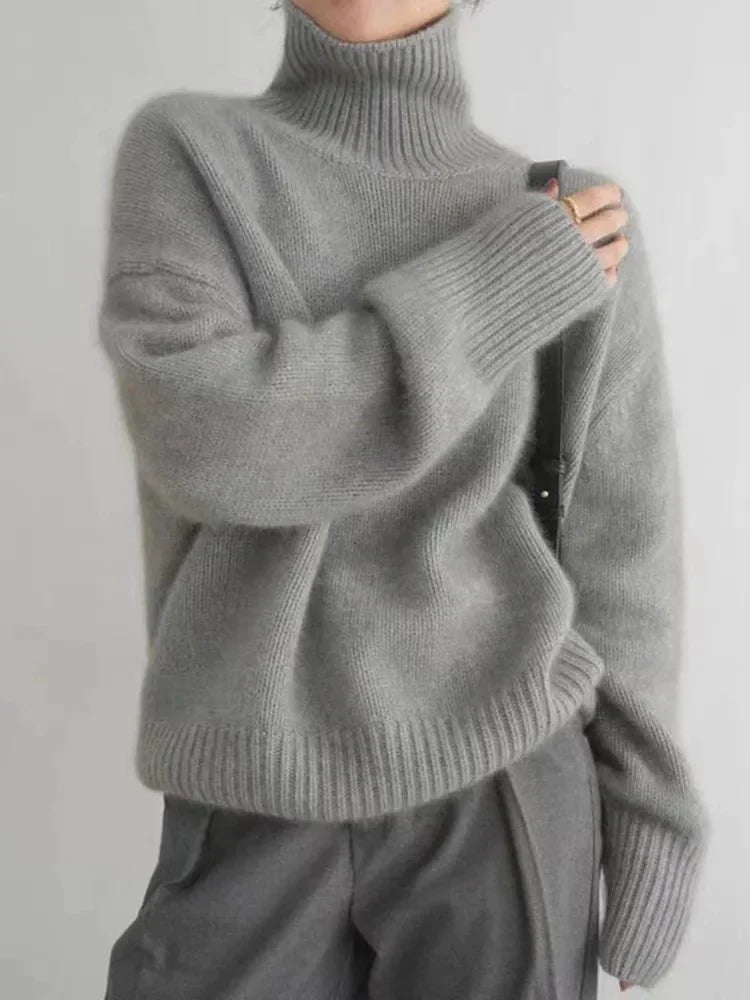 Maria | Pull Décontracté à Col Roulé