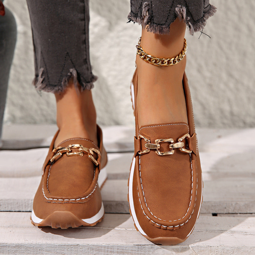 Ella | Mocassins Plats Orthopédiques à Boucle