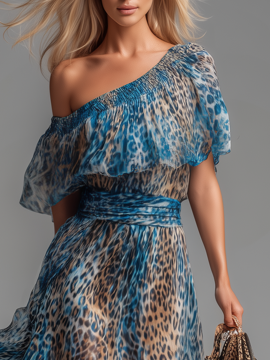 Francesca | Robe Fluide Léopard