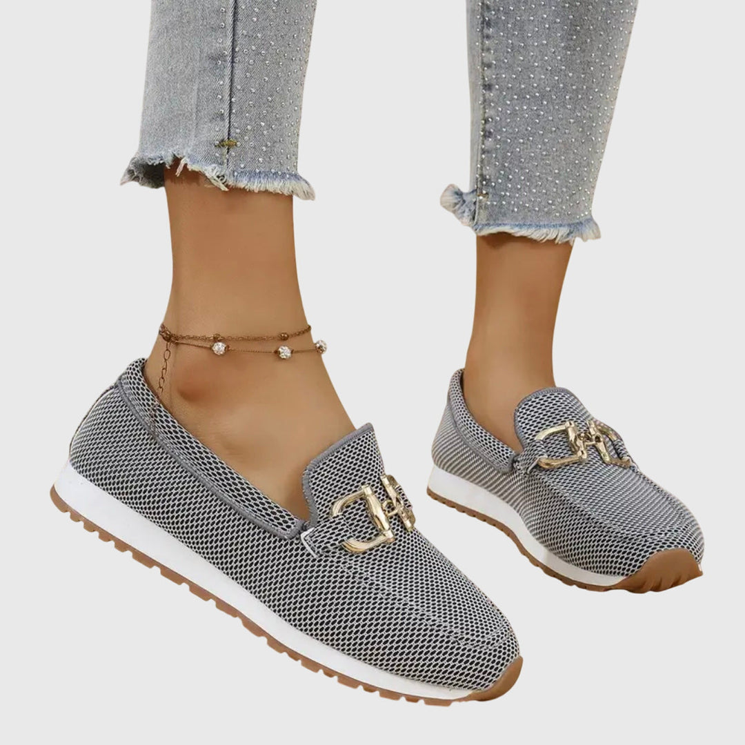 Sophie – Mocassins Confort à Détail Doré