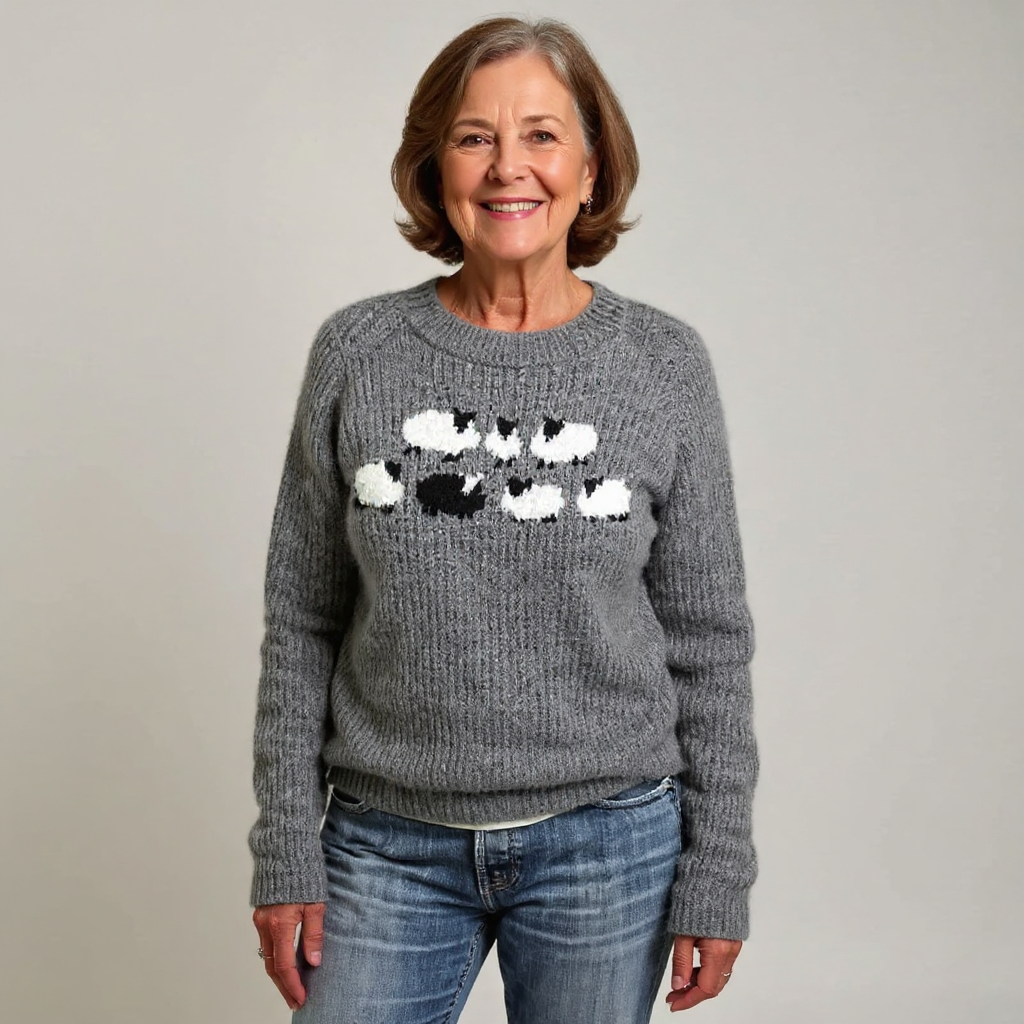 Pull Maille Petits Moutons Lucie