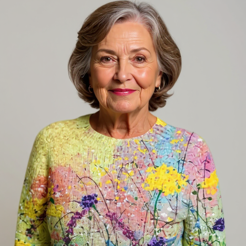 Pull Maille Prairie Fleurie Manon
