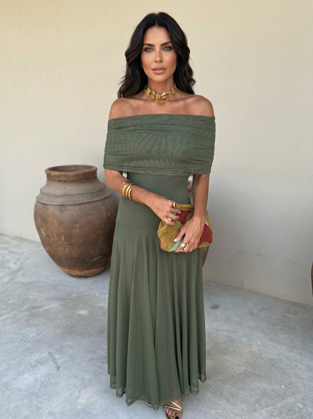 Robe Toledo en Soie Élégante pour Femme - Maison Élise