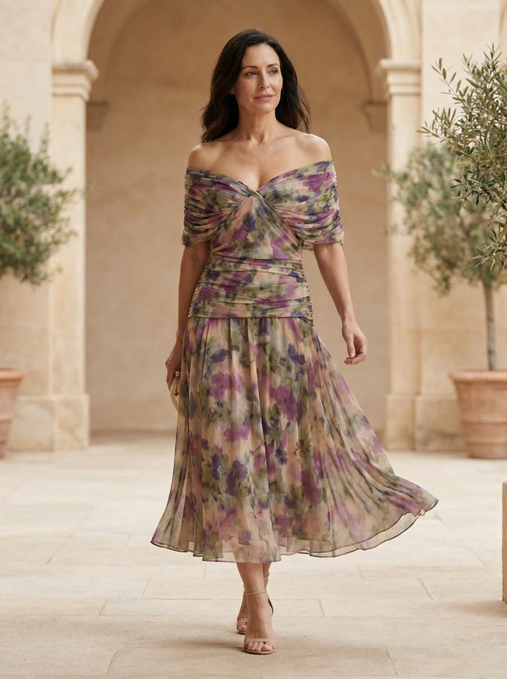 Robe Santana en Soie Élégante - Maison Élise