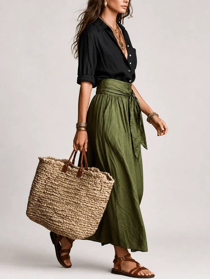 Margot | Ensemble jupe à taille nouée