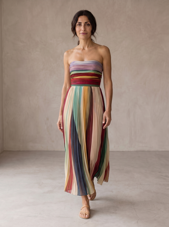 Robe Longue Élégante Evelyn en Tulle Raffiné - Maison Élise